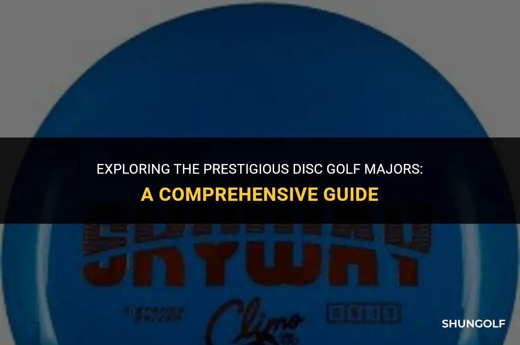 what are the 3 disc golf majors