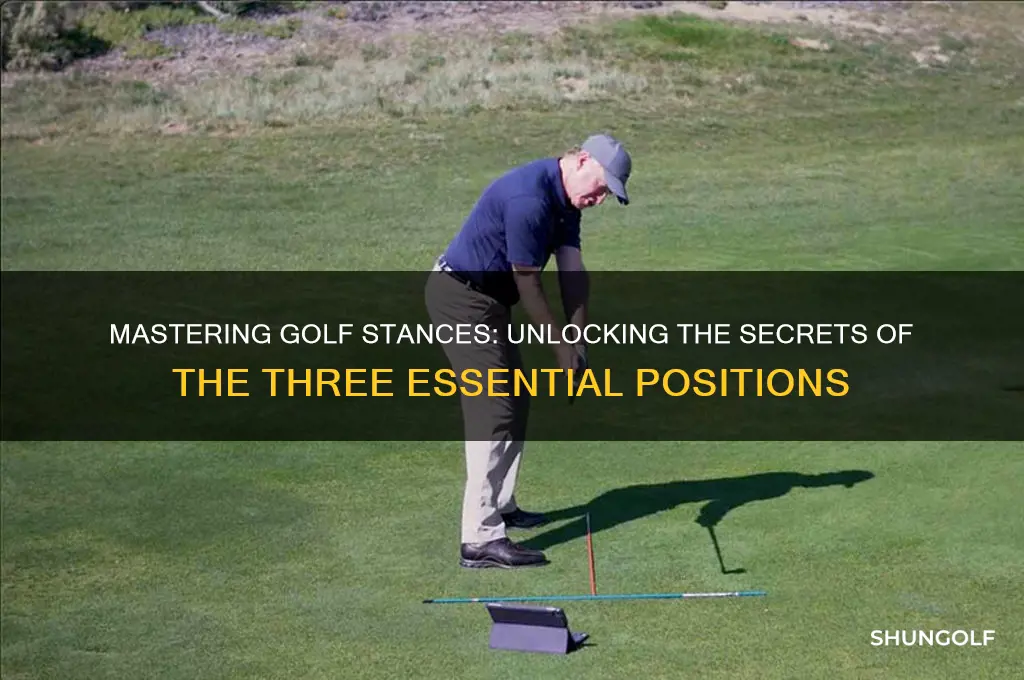 what are the 3 stances in golf