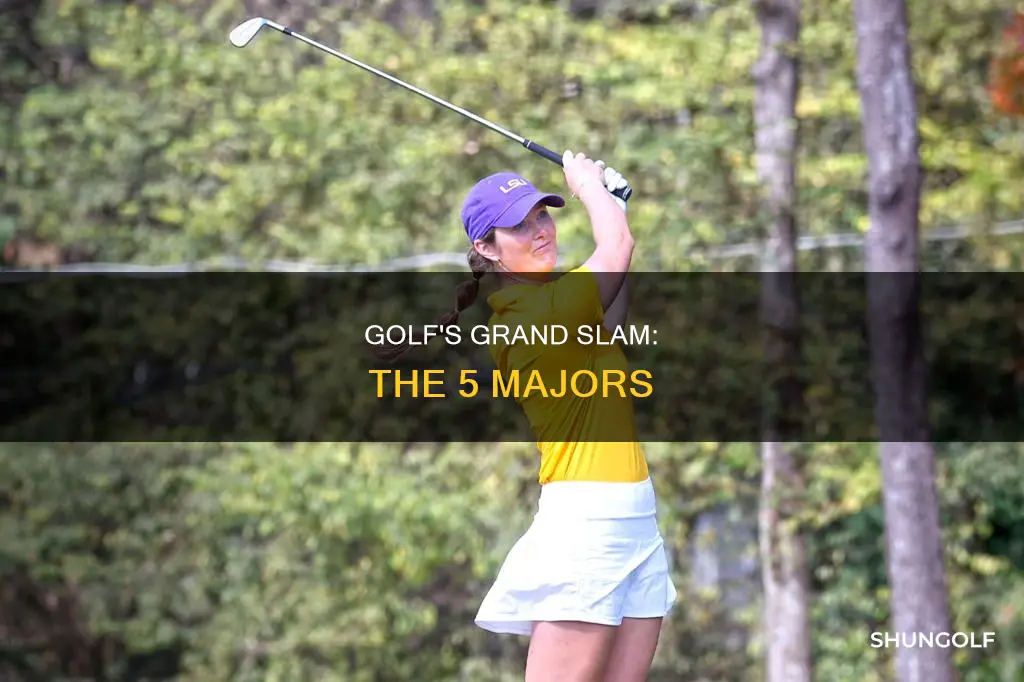 what are the 5 golf majors