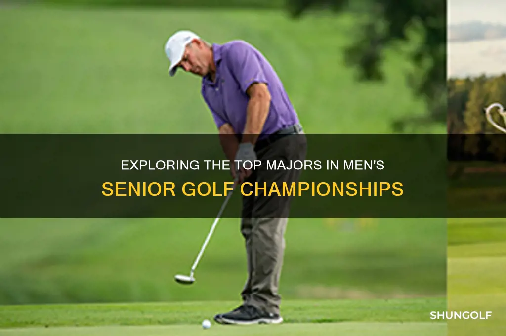 what are the 5 majors in mens senior golf