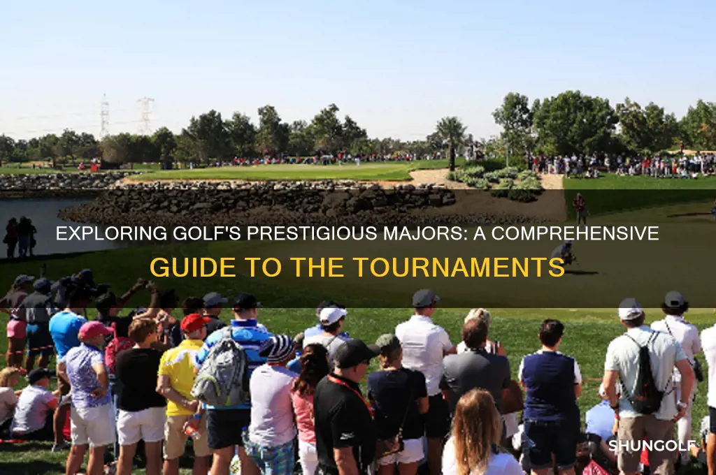 what are the 9 majors in golf