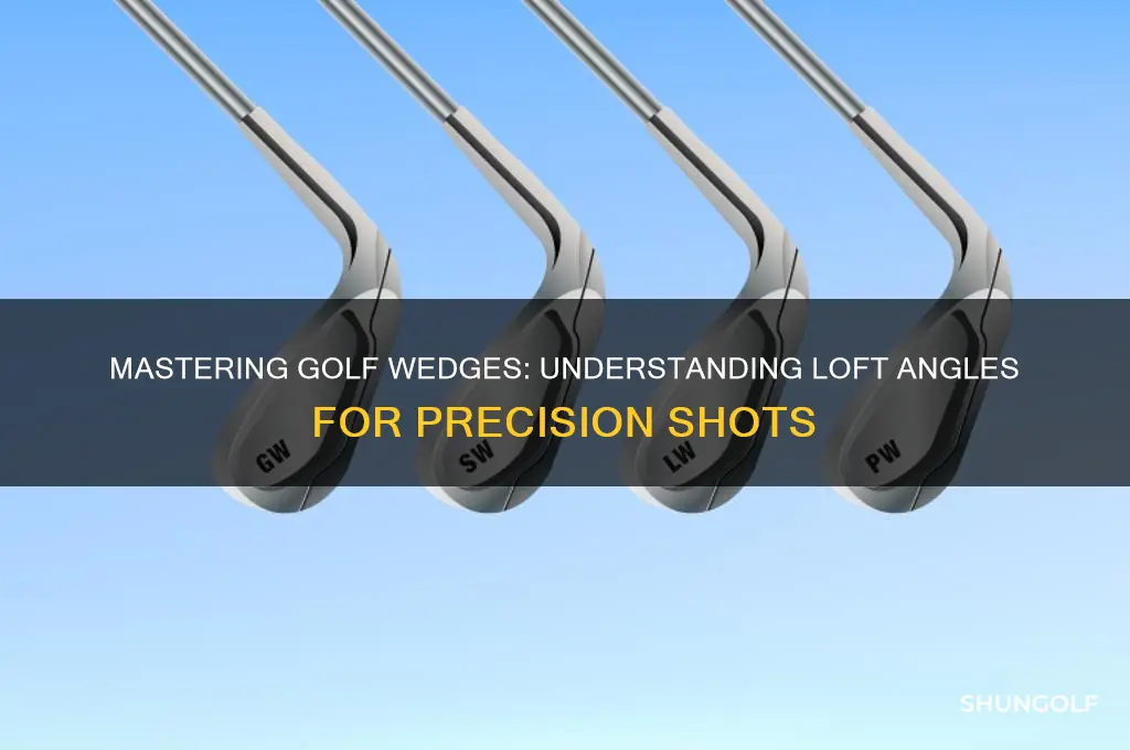 what are the angles of golf wedges