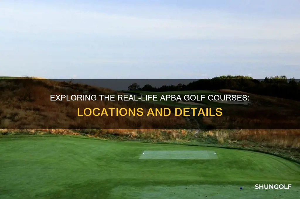 what are the apba golf courses in real life