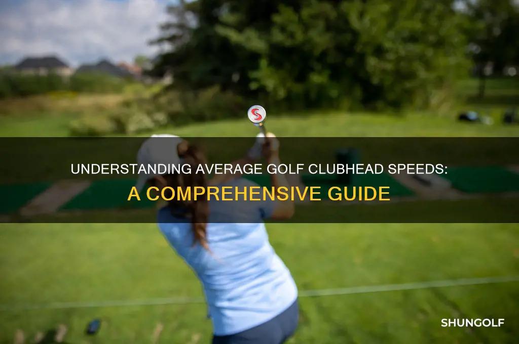 what are the average clubhead speeds for golf
