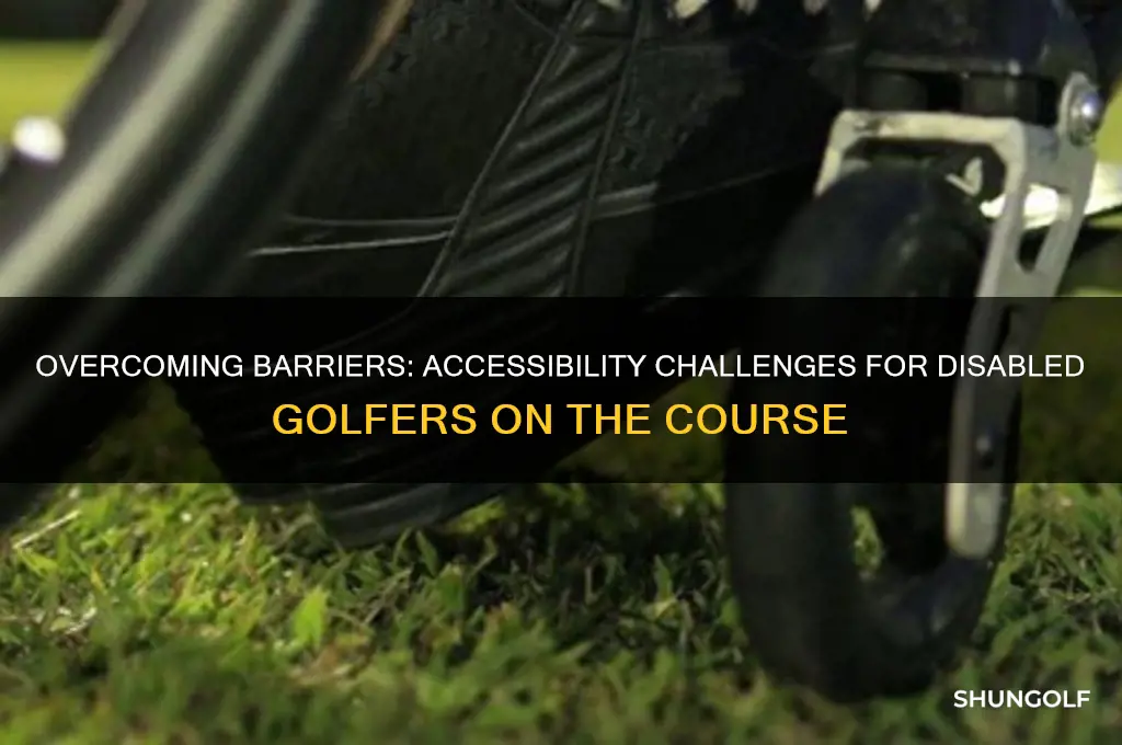 what are the barriers for people with disabilities in golf