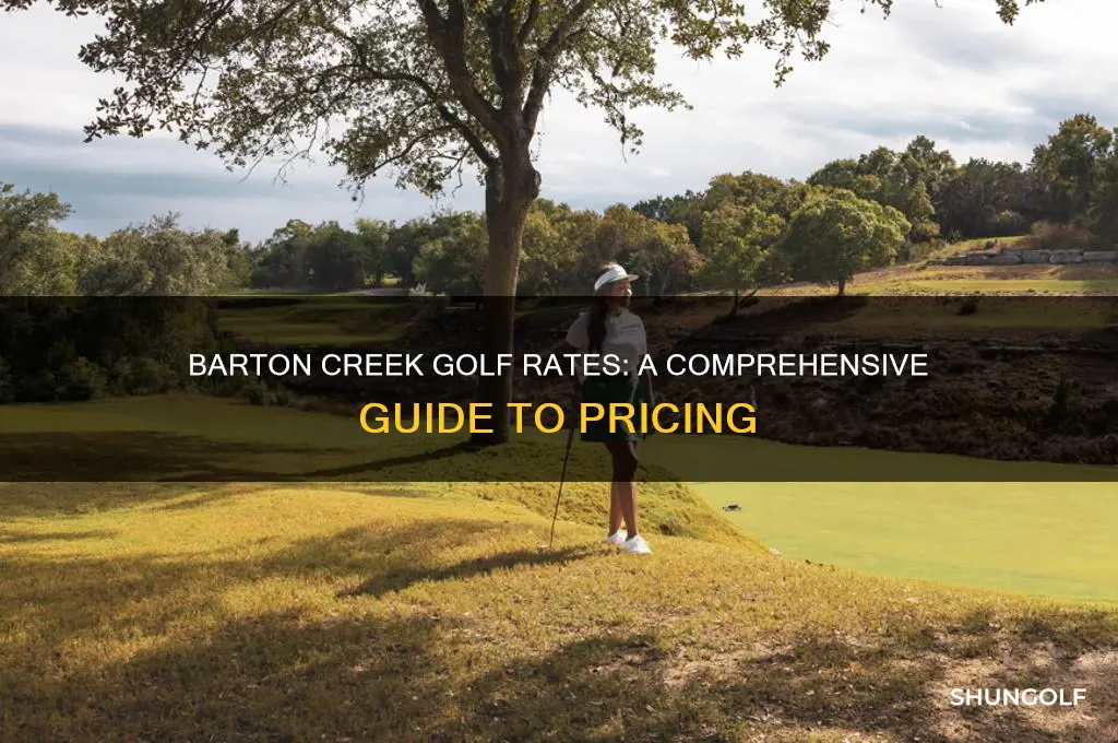 what are the barton creek golf rates