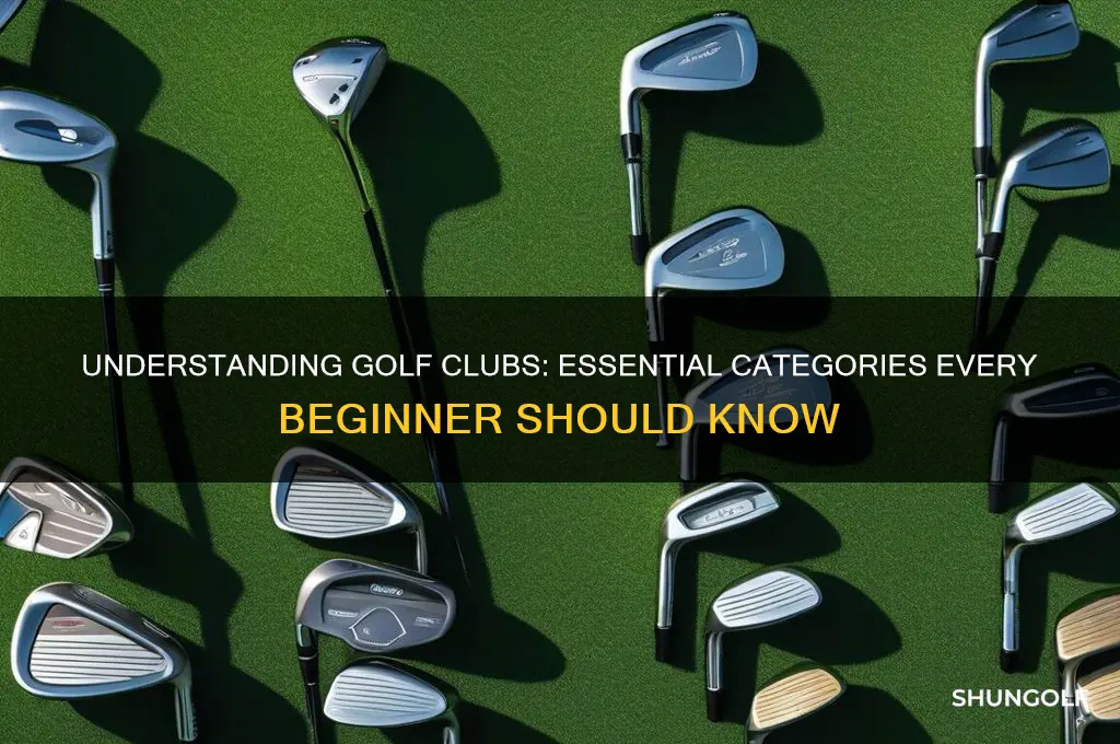 what are the basic categories of golf clubs