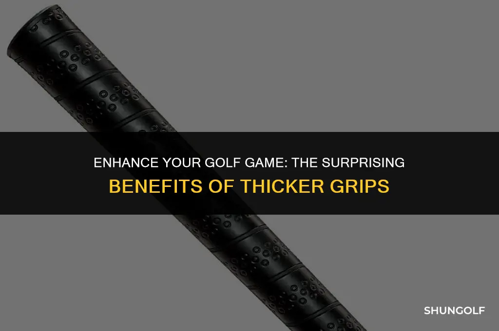 what are the benefits of thicker golf grips