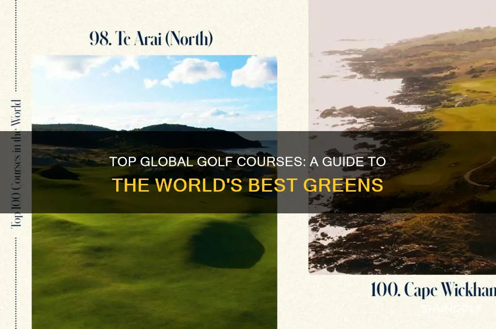 what are the best golf courses in the world