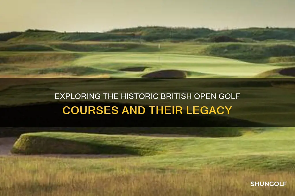 what are the british open golf courses