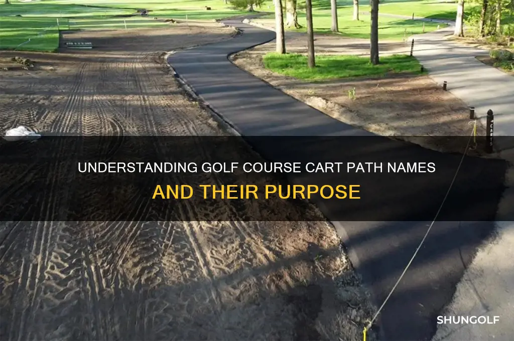 what are the cart tracks on golf courses called