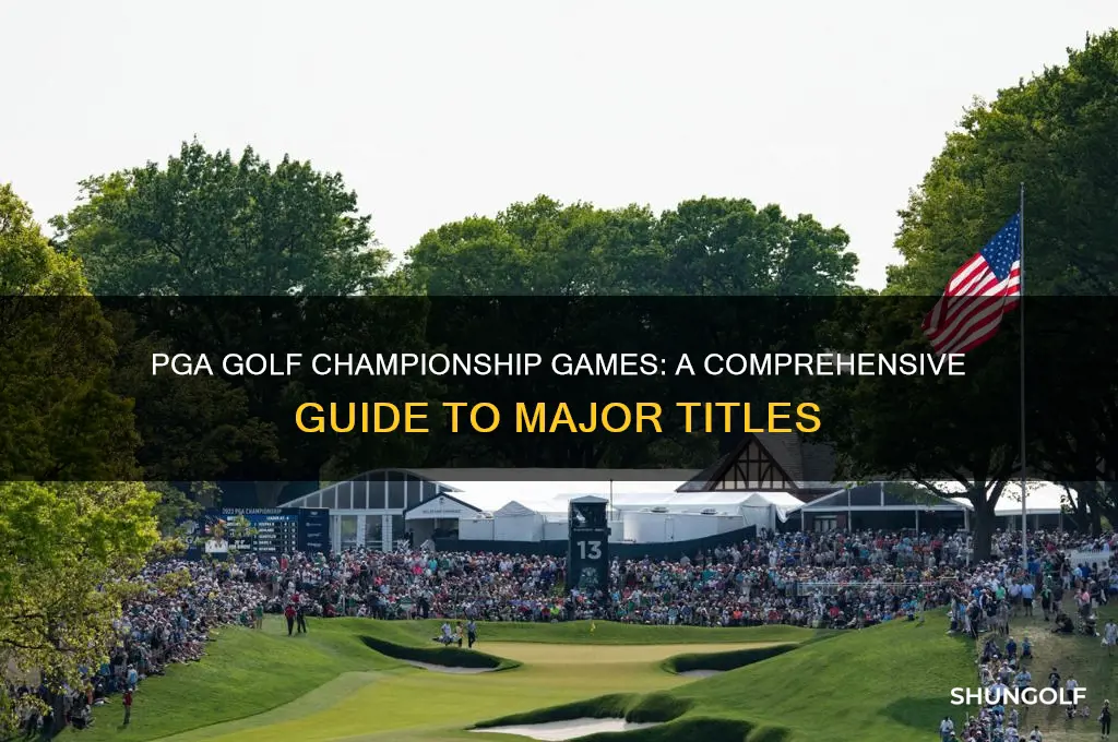what are the championship games in pga golf
