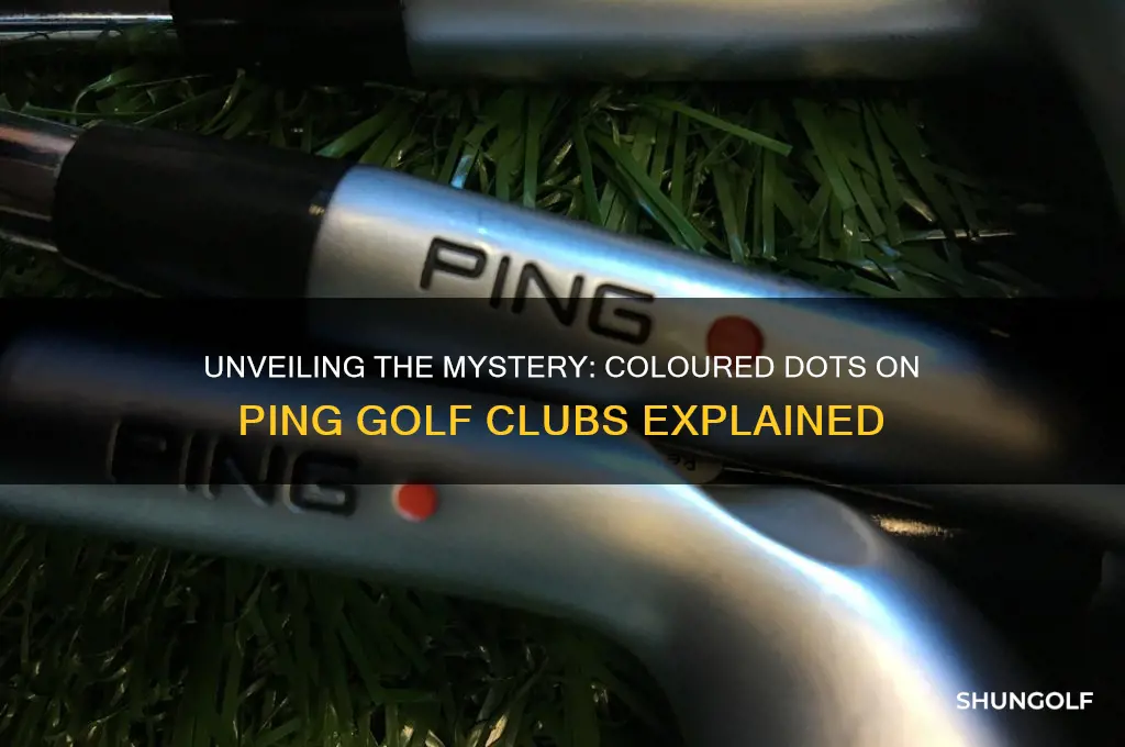 what are the coloured dots on ping golf clubs
