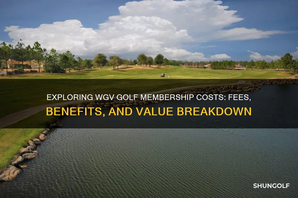 what are the costs for wgv golf membership