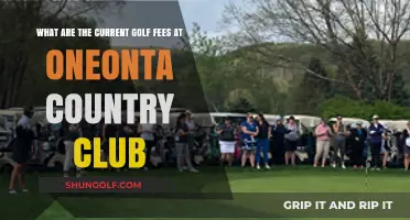 Oneonta Country Club Golf Fees: Current Rates and Membership Options