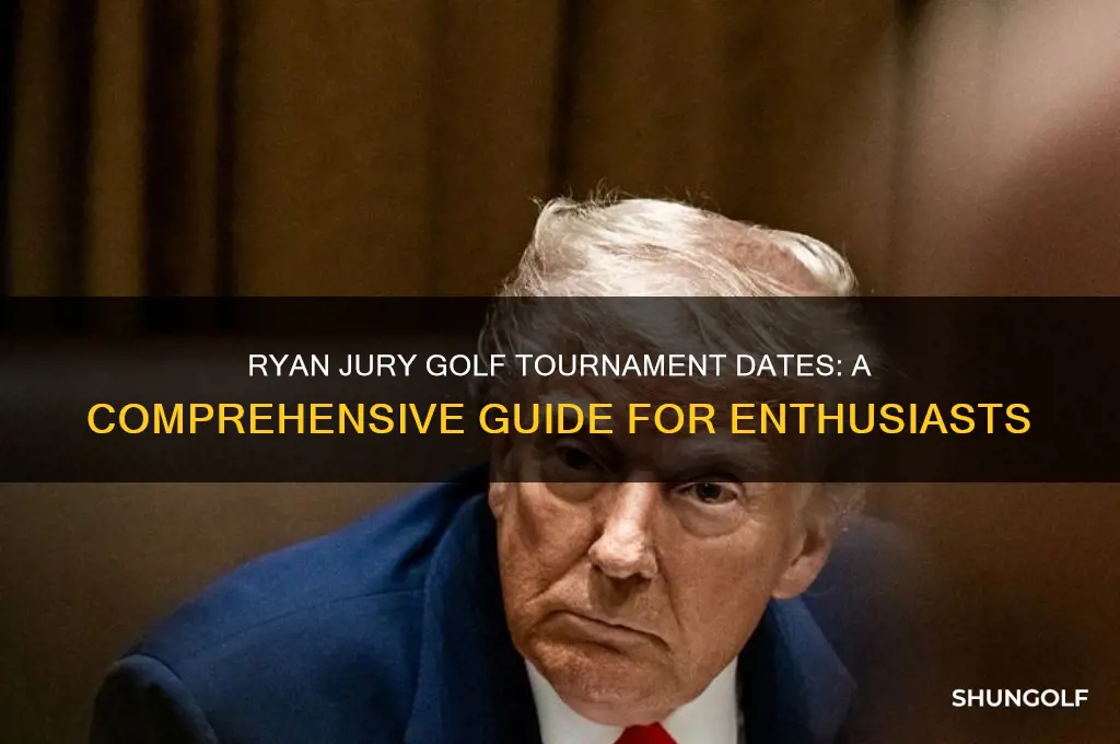 what are the date for ryan jury golf