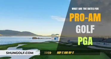 Pro-Am Golf PGA Dates: Your Ultimate Scheduling Guide