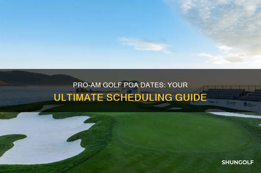 what are the dates for pro-am golf pga