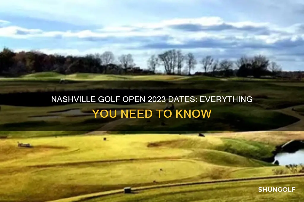 what are the dates of the nashville golf open