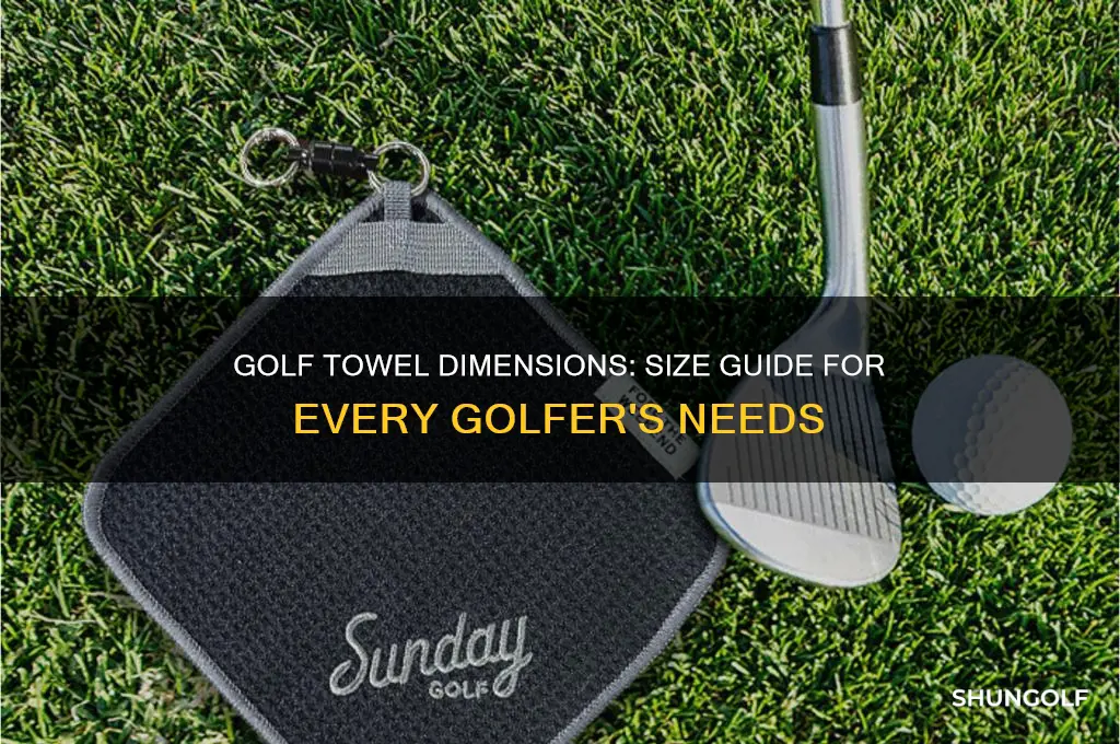 what are the demensions of a golf towel