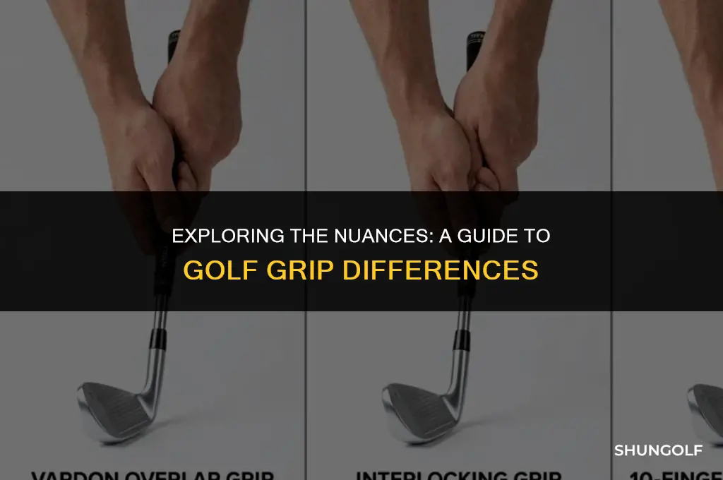 what are the difference between golf grips