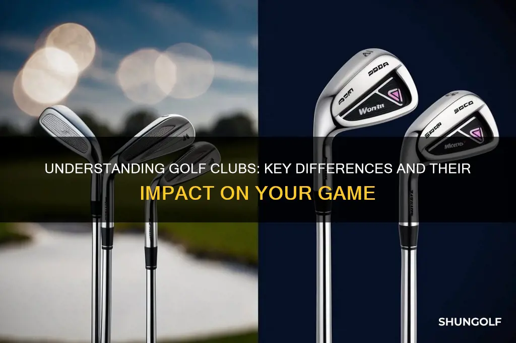 what are the differences between golf clubs