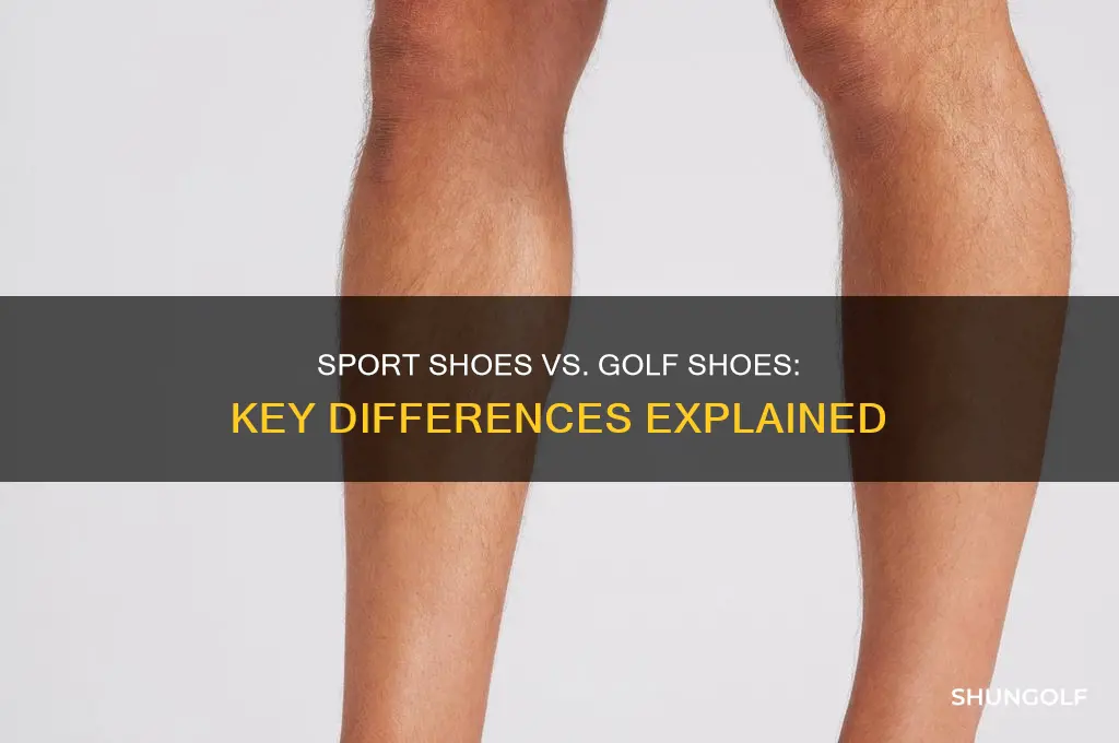 what are the differences between sport shose and golf shose