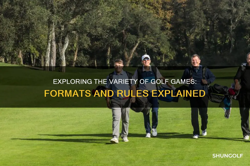 what are the different golf games