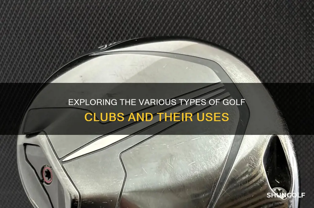 what are the different kinds of golf clubs