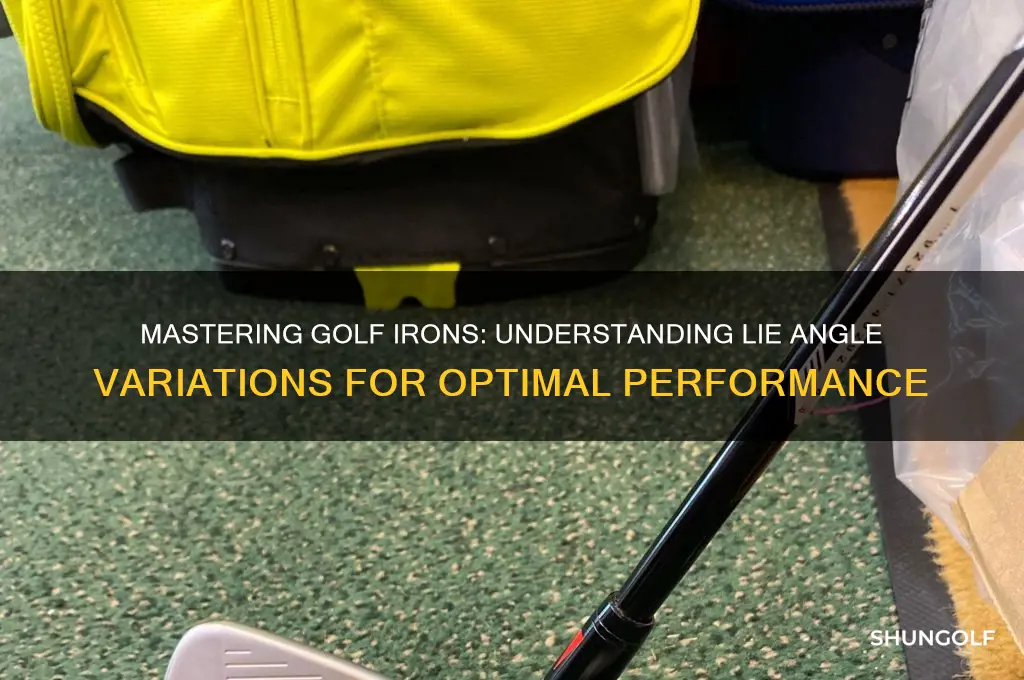 what are the different lie angle for golf irons