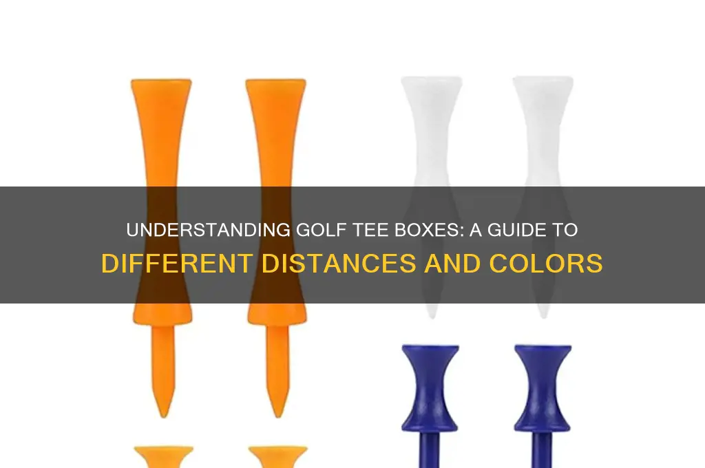 what are the different tee boxes in golf