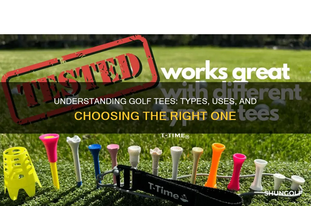 what are the different tees in golf