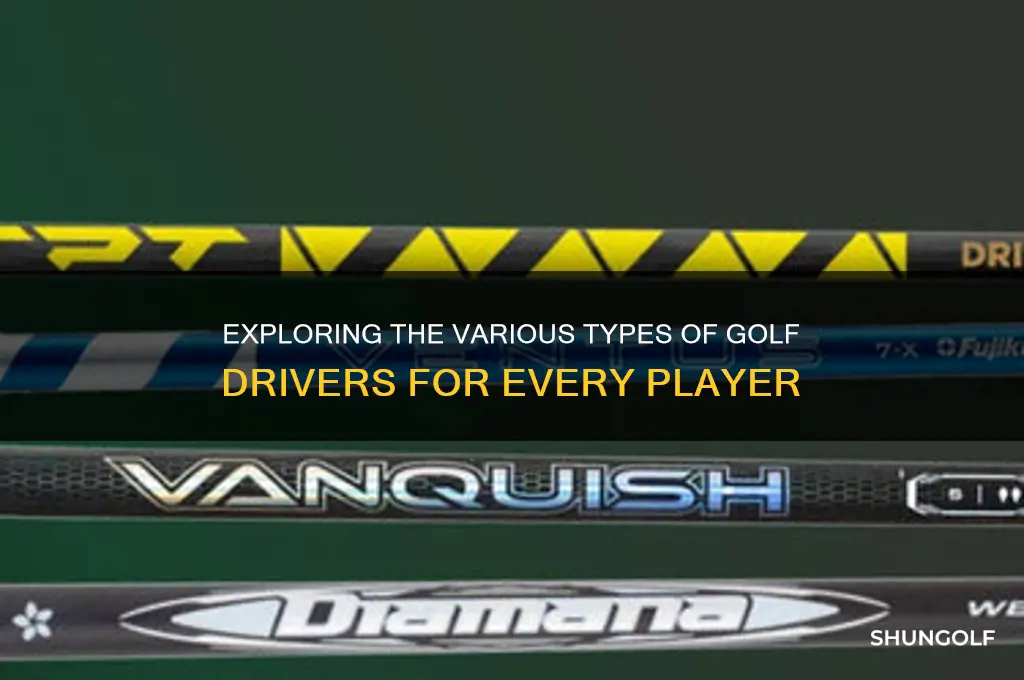 what are the different types of drivers golf