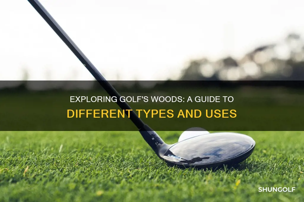 what are the different woods in golf