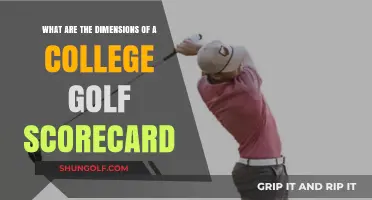 Understanding College Golf Scorecard Dimensions: A Comprehensive Guide