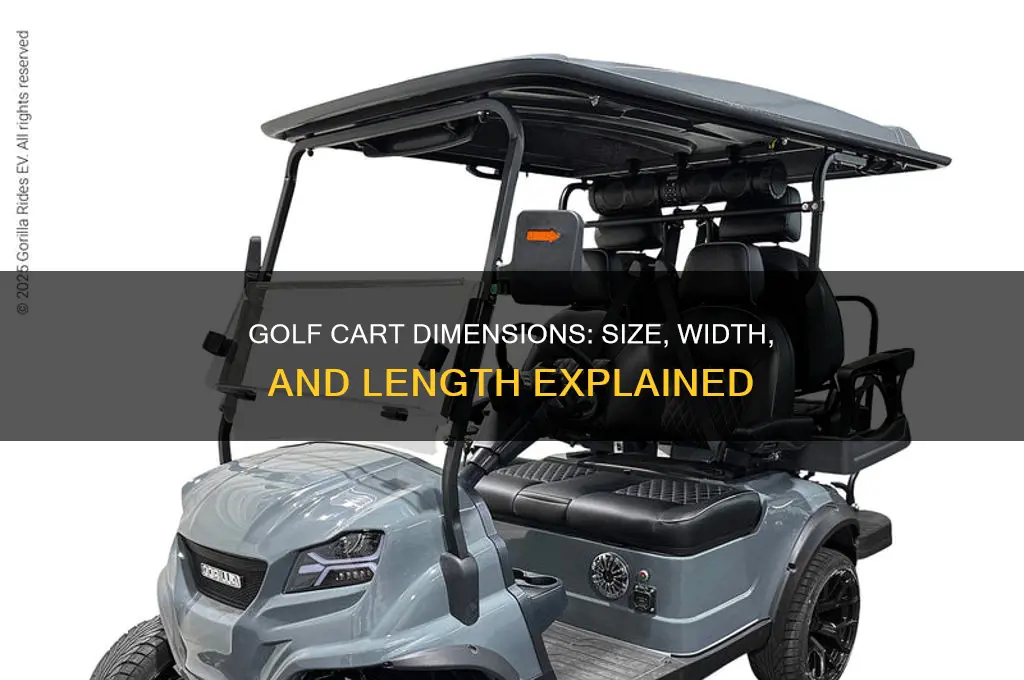 what are the dimensions of a golf cart
