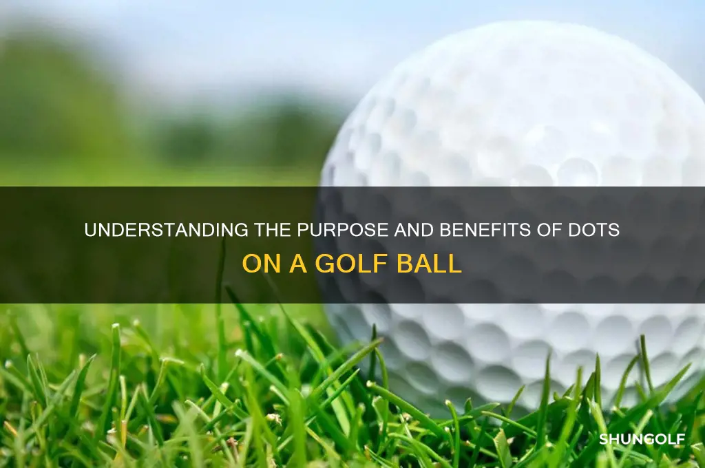 what are the dots on a golf