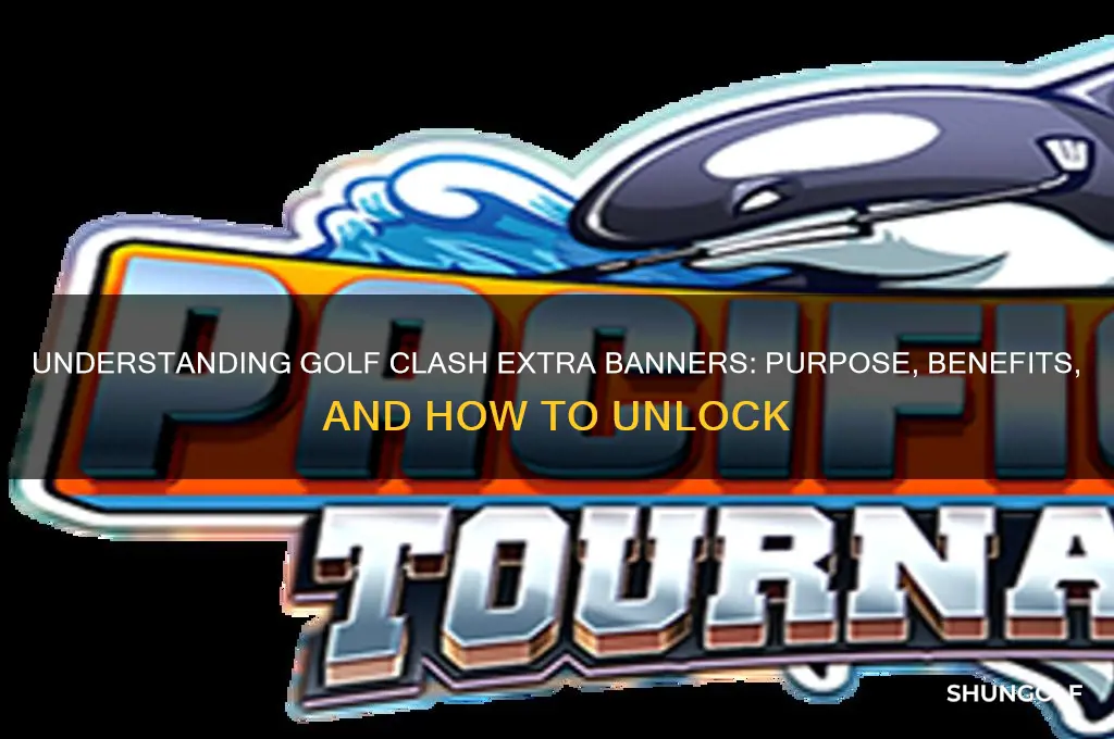 what are the extra banners in golf clash