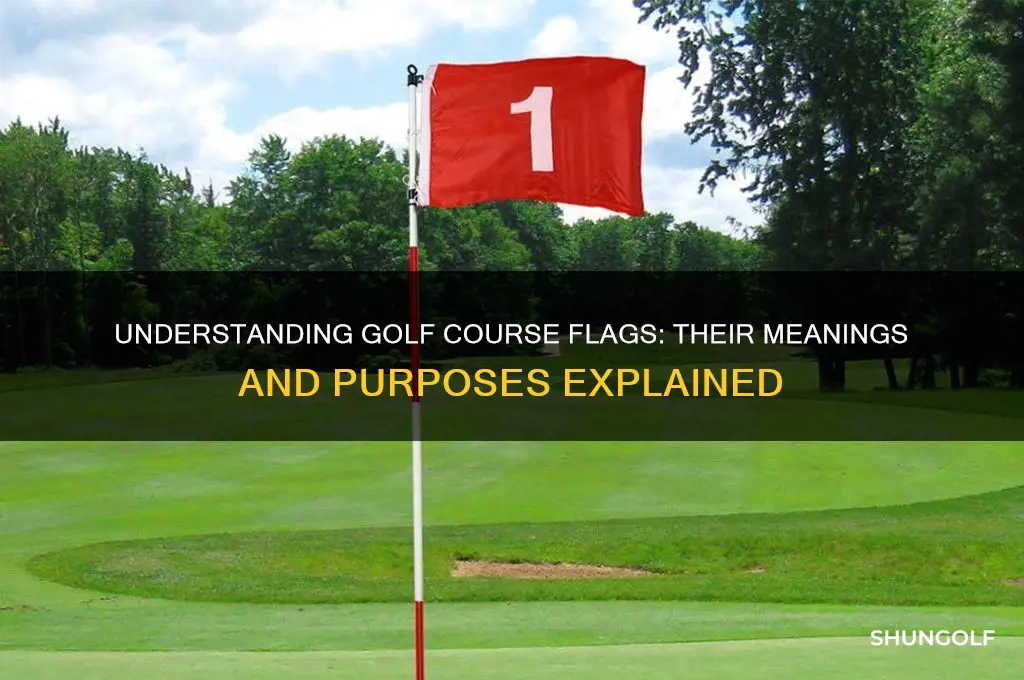what are the flags that mark a golf course called