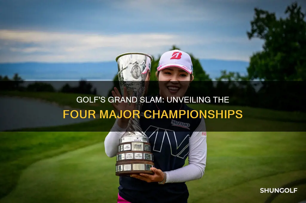 what are the four major championships in golf