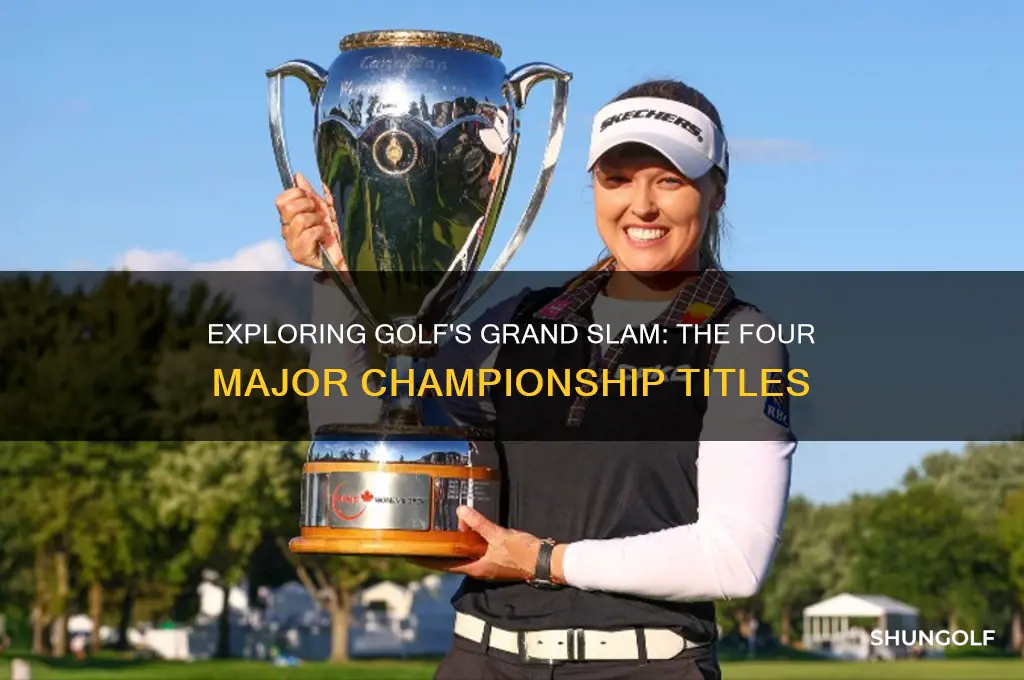 what are the four major golf titles