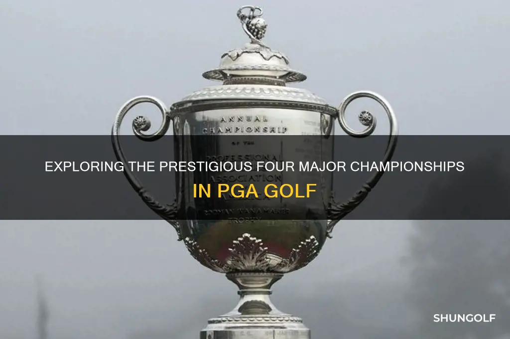 what are the four majors in pga golf
