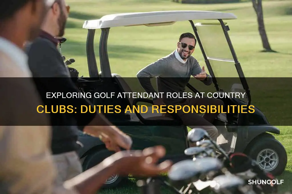 what are the golf attendant positions at a country club