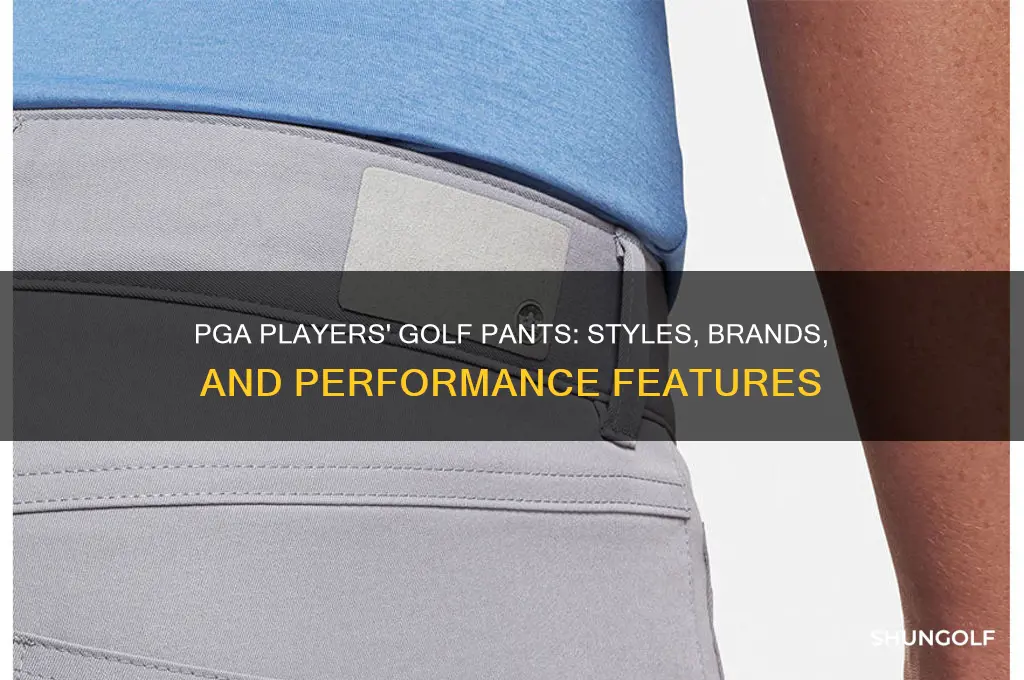 what are the golf pants worn by pga players