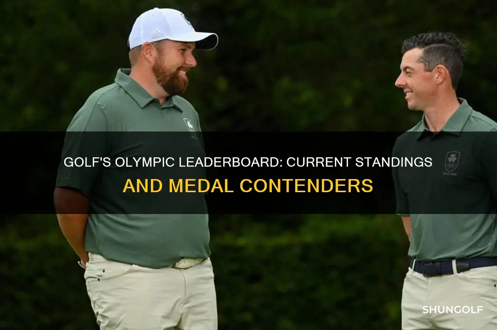 what are the golf standings in the olympics
