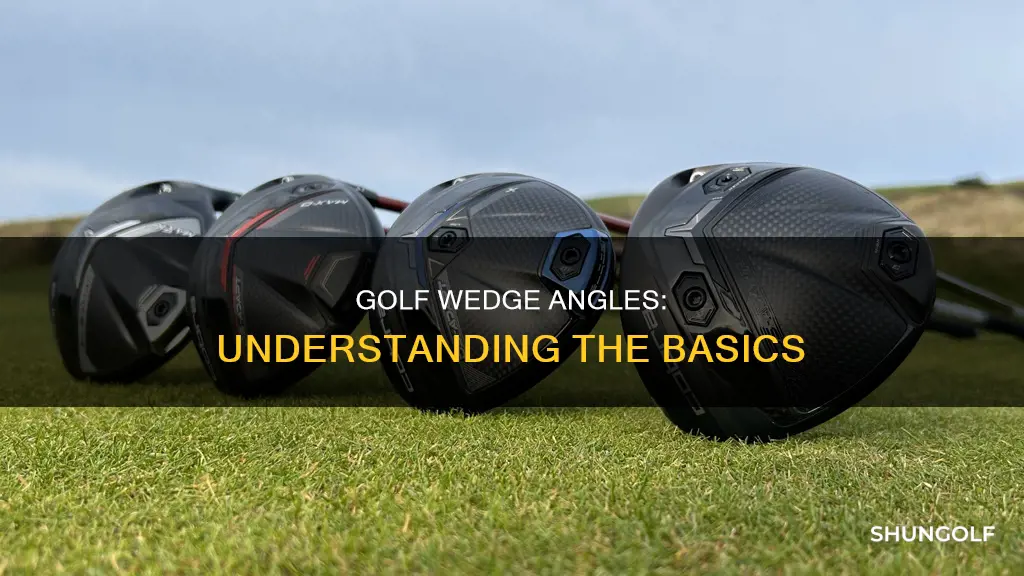 what are the golf wedge angles
