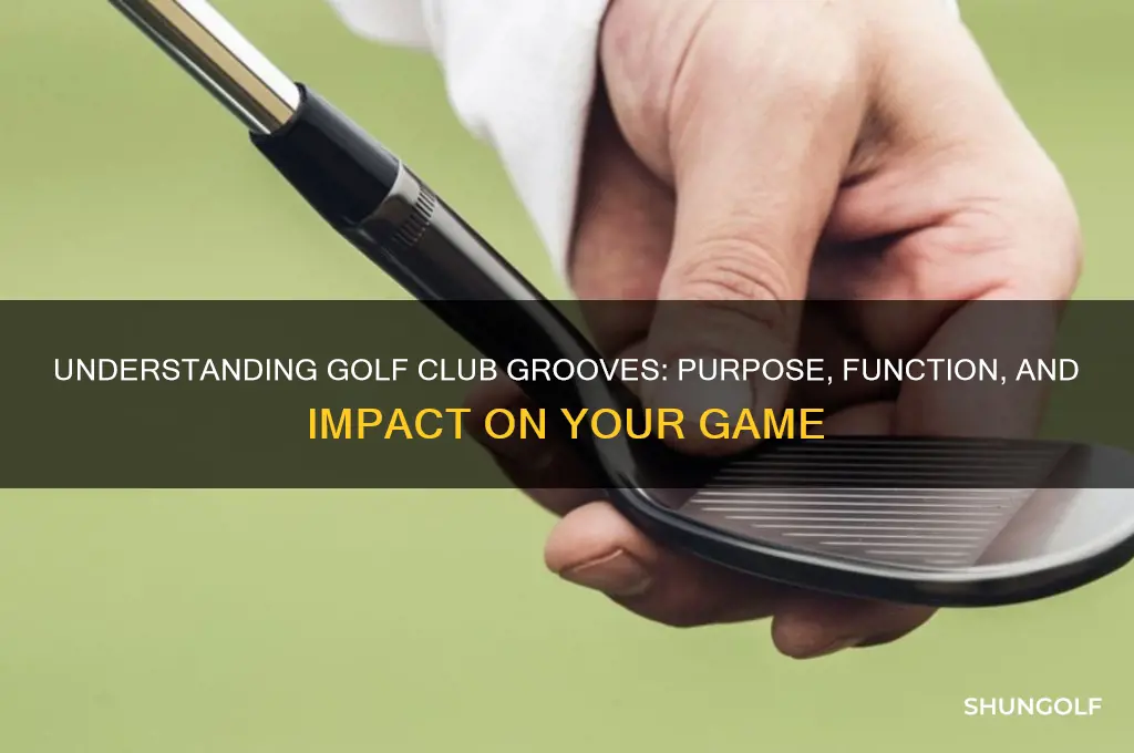 what are the grooves in a golf club for
