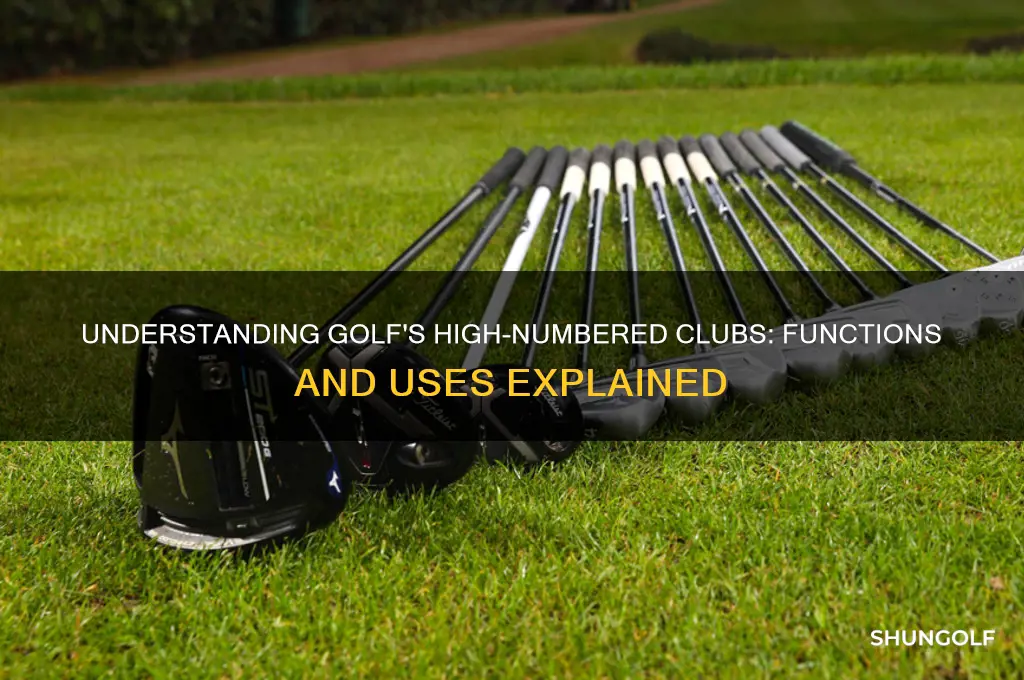 what are the high numbered clubs in golf