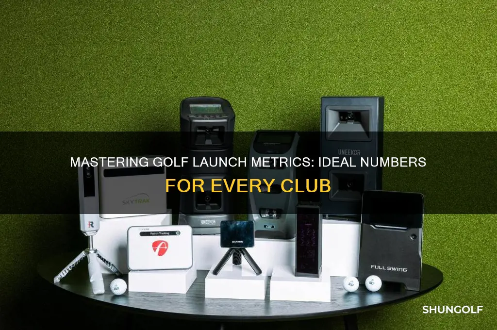 what are the ideal golf launch metrics for different clubs