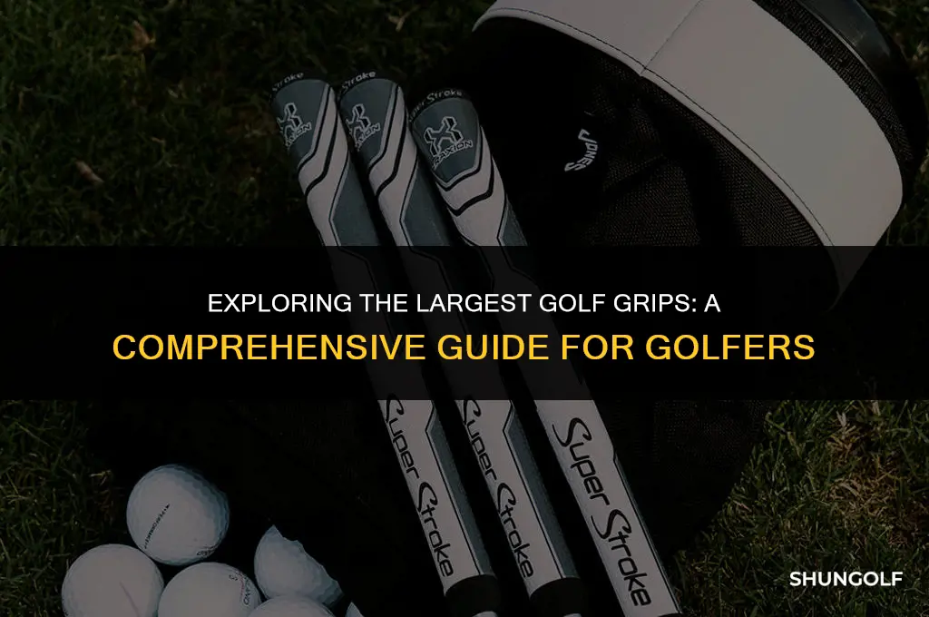 what are the largest golf grips